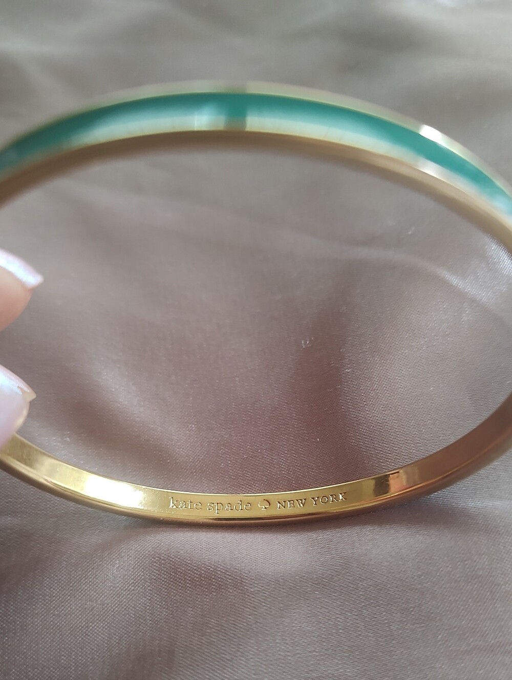 Kate Spade Teal Idiom Bangle - Picture 3 of 6